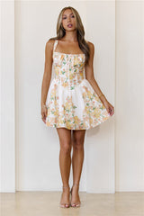 Secret Stem Mini Dress Orange