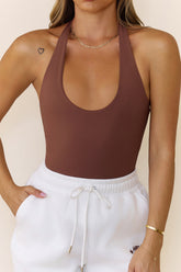 BASE Contour Going Viral Halter Top Chocolate