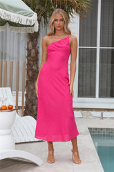Daylight Days Midi Dress Hot Pink