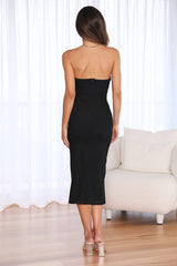Dancing Out Midi Dress Black