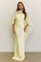 Love Locked In Sheer Overlay Maxi Dress Butter