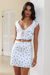 Making Wishes Mini Skirt White
