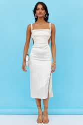 Palm Springs Midi Dress Cream