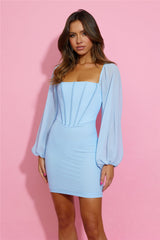 Looking Gorg Mini Dress Light Blue