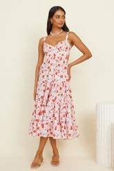 Brewed New Midi Dress Floral