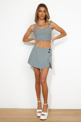 She Means Business Skirt/Shorts Grey