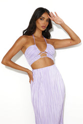 It's Giving Vibes Crop Top Lilac