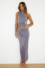 Fashion Retreat Maxi Skirt Charcoal