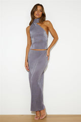 Fashion Retreat Maxi Skirt Charcoal