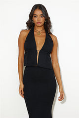 RUNAWAY Mina Top Black