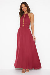 In The Maldives Maxi Dress Wine
