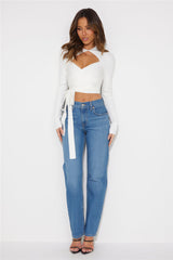 Making Progress Crop Top White
