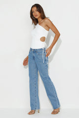 Sunlight One Shoulder Bodysuit White