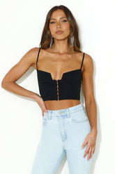 Hot Girl Dance Crop Top Black