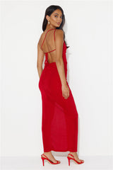 Steal The Attention Maxi Dress Red