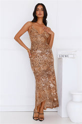 Roar In Style Maxi Dress Leopard