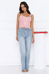 She Leads Crop Top Red