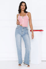 She Leads Crop Top Red
