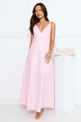 Soft Moonbeam Maxi Dress Pink