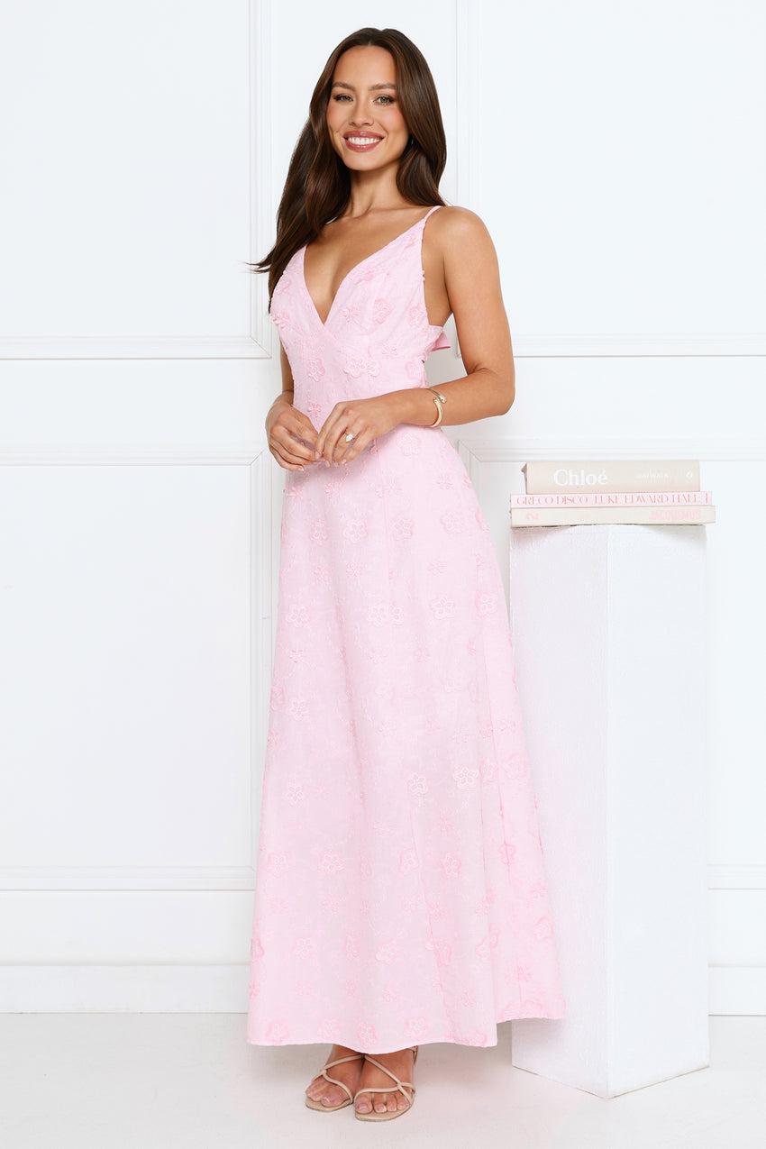 Soft Moonbeam Maxi Dress Pink