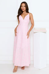 Soft Moonbeam Maxi Dress Pink