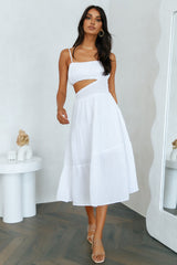 So Ready Midi Dress White
