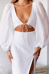 SUR BELLE Dutchess Divine Midi Dress White