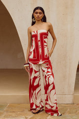 ARLETTE PALAZZO PANT - ARLETTE RED