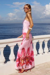 Celeste Strapless Maxi Dress - Orchid Pink