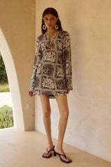 Chantelle Sleeved Mini Dress - Havanna Black