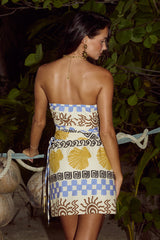 Daze Mini Skirt - Vory Print