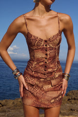 Emory Bustier - Tan Viper