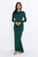 Party Back Maxi Dress Green