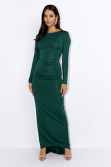 Party Back Maxi Dress Green