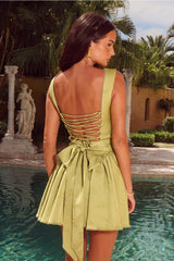 Joelle Mini Dress - Lime