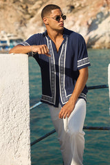 Jacob Shirt - Navy/White