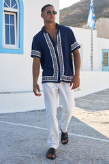 Jacob Shirt - Navy/White