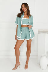 Gorgeous Ivy Linen Blend Shirt Sage