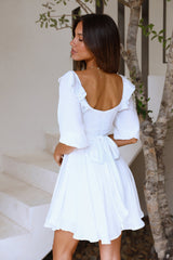 Enchanting Words Dress White