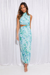 Ocean Odyssey Midi Dress Blue