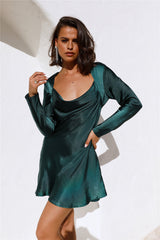 Emerging Planets Dress Forest Green