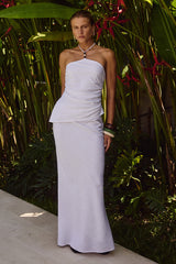 MADELENA MAXI SKIRT - WHITE