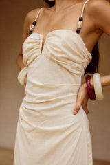 Marianna Midi Dress - Cream