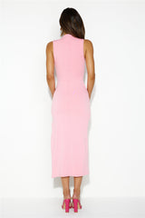 Fortune Fever Midi Dress Pink