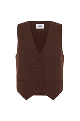 Winslet Vest - Chocolate