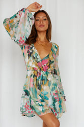 Wrapped Up Dress Green
