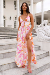Fancy Resort Maxi Dress Orange