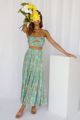 So Particular Maxi Skirt Green