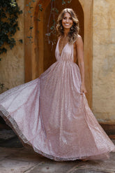 Perfect Places Maxi Dress Bronze