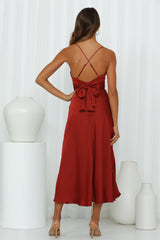Jane Midi Dress Chocolate
